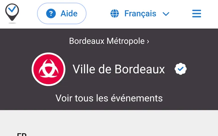 Capture de la page officielle de l'événement