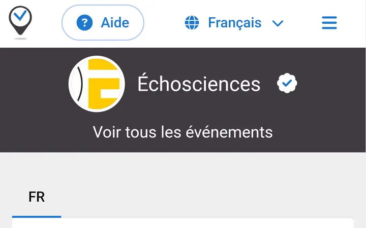 Capture de la page officielle de l'événement