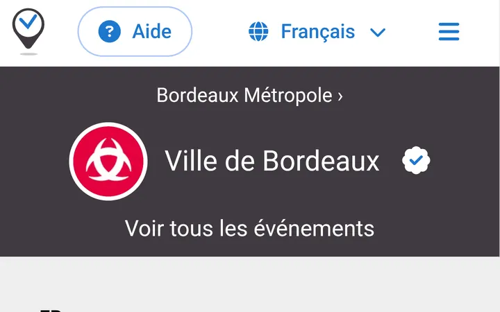 Capture de la page officielle de l'événement