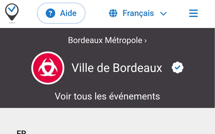 Capture de la page officielle de l'événement