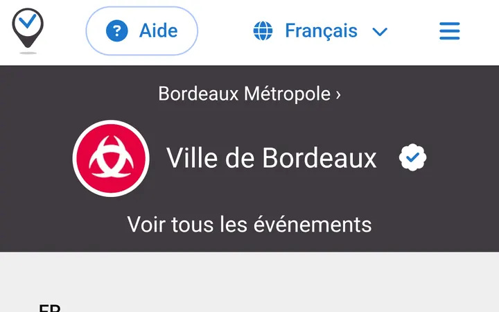 Capture de la page officielle de l'événement