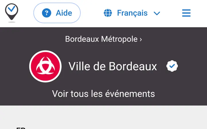 Capture de la page officielle de l'événement