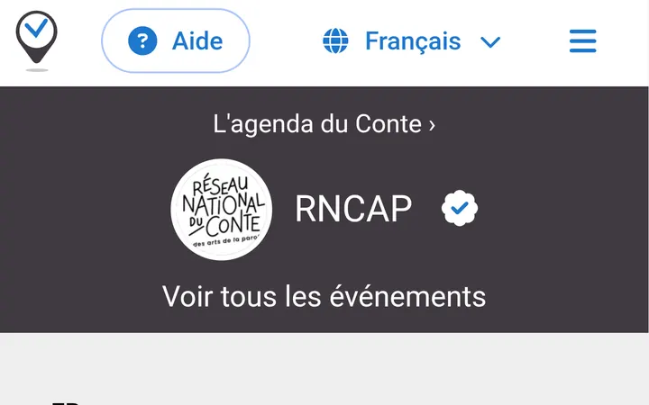 Capture de la page officielle de l'événement