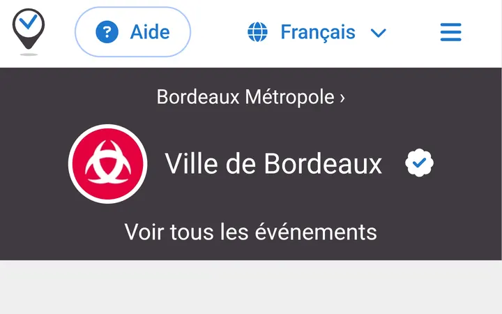Capture de la page officielle de l'événement