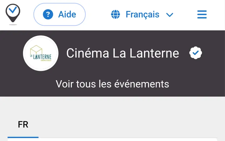 Capture de la page officielle de l'événement