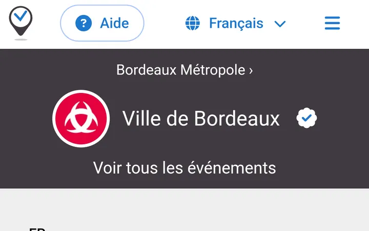 Capture de la page officielle de l'événement