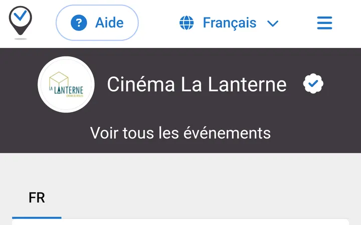 Capture de la page officielle de l'événement