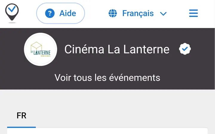 Capture de la page officielle de l'événement