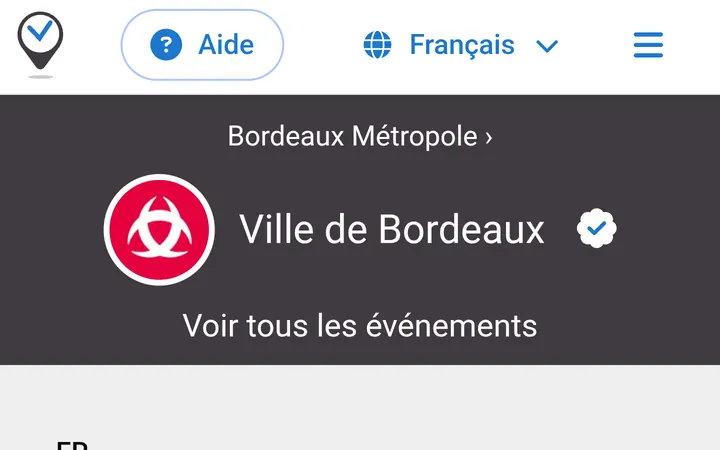 Capture de la page officielle de l'événement